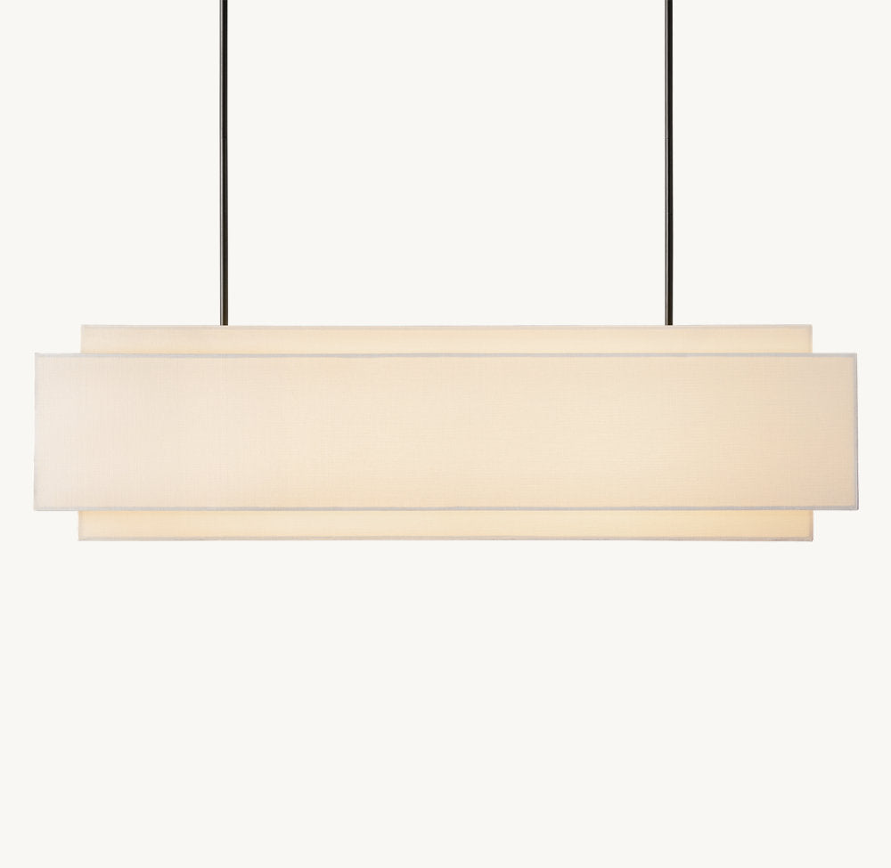 ÉCHELON RECTANGULAR CHANDELIER 63"