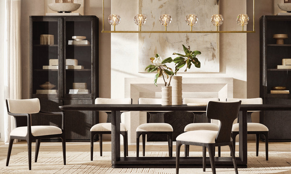 BOULE DE CRISTAL CLEAR GLASS LINEAR CHANDELIER 60"