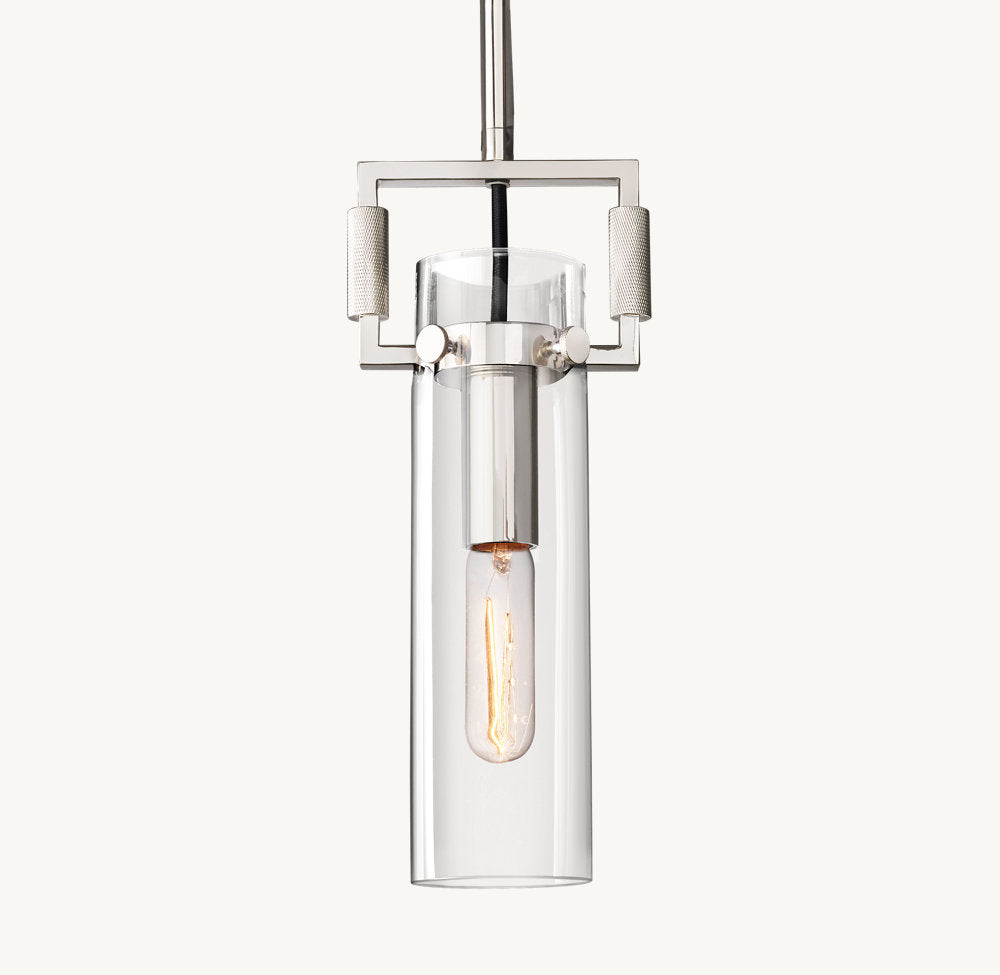 MACHINIST GLASS CYLINDER PENDANT