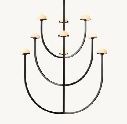 PEDRA ROUND CHANDELIER 40"