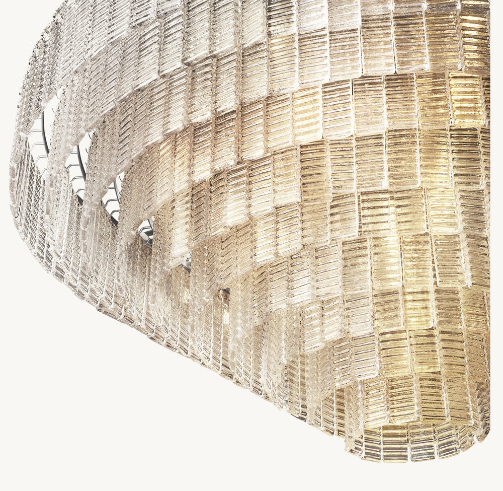 SIRENE CLEAR GLASS ROUND CHANDELIER 65"