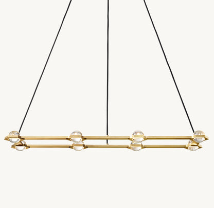 ÉCLATANT RECTANGULAR CHANDELIER 54"