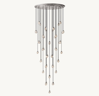 PEARL ROUND CHANDELIER 60"