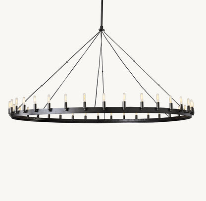 CAMINO VINTAGE FILAMENT ROUND CHANDELIER 73"