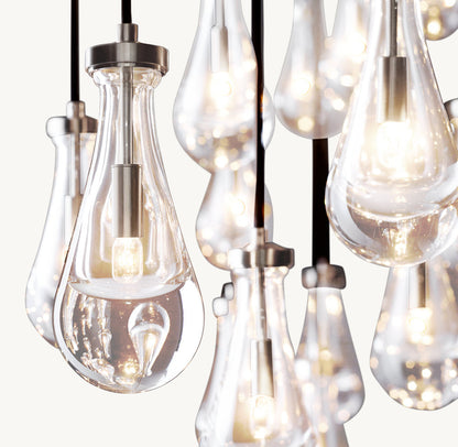 RAIN RECTANGULAR CHANDELIER 72"