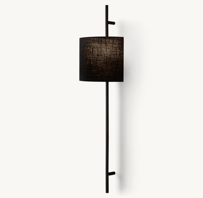 VELA OCTAGONAL BAR SCONCE - ROUND SHADE