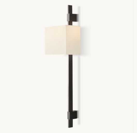 VELA RECTANGULAR BAR SCONCE - RECTANGULAR SHADE