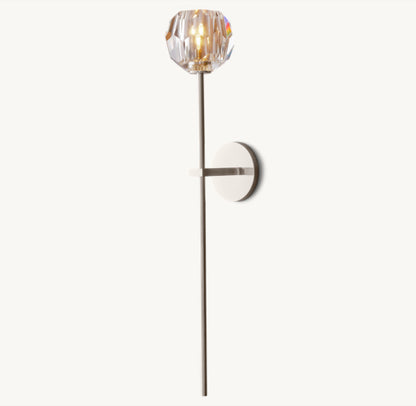 BOULE DE CRISTAL CLEAR GLASS GRAND SCONCE