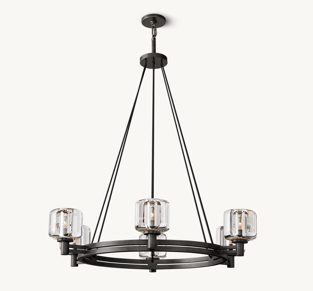 DEMARET ROUND CHANDELIER 36"