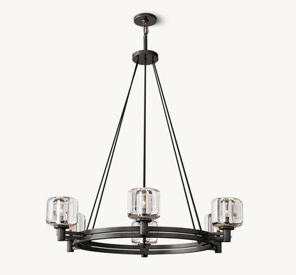 DEMARET ROUND CHANDELIER 36"