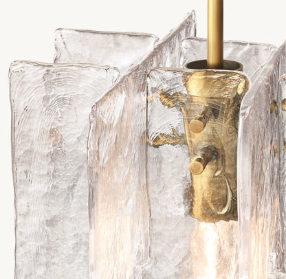 LATTICE CLEAR GLASS PENDANT