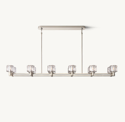 DEMARET DOUBLE LINEAR CHANDELIER 72"