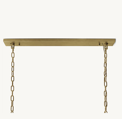 HARLOW CRYSTAL RECTANGULAR CHANDELIER 62"