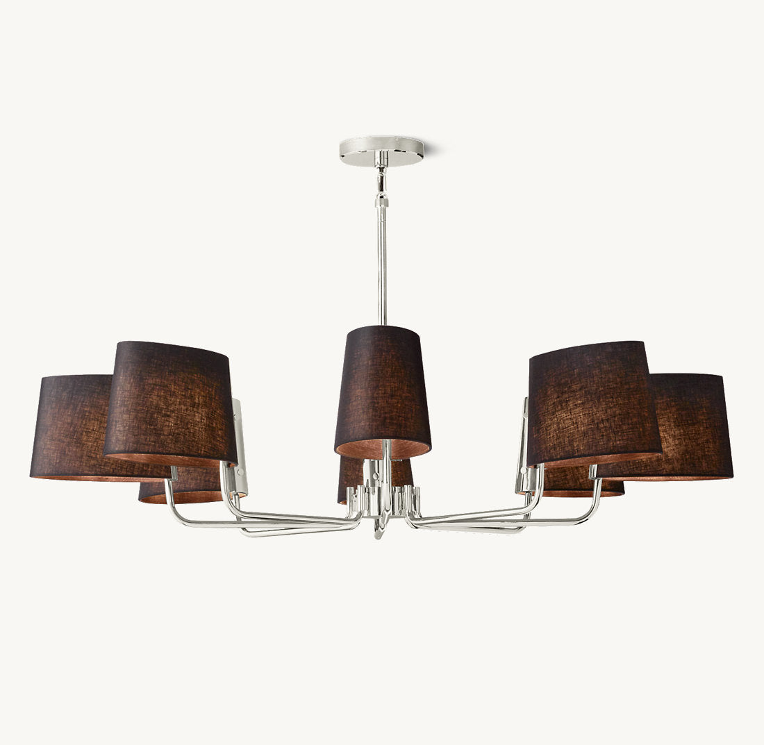 Black Linen Polished Nickel