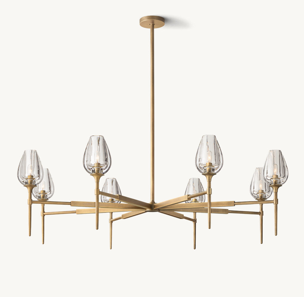TULIP ROUND CHANDELIER 54"