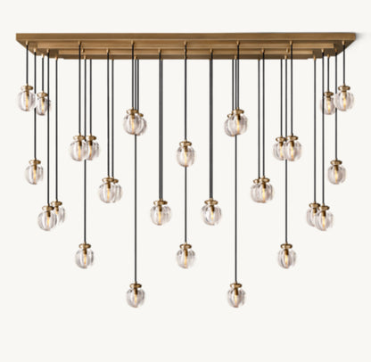 PEARL RECTANGULAR CHANDELIER 72"