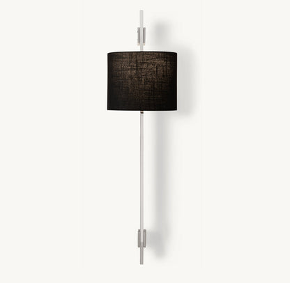 VELA RECTANGULAR BAR SCONCE - ROUND SHADE