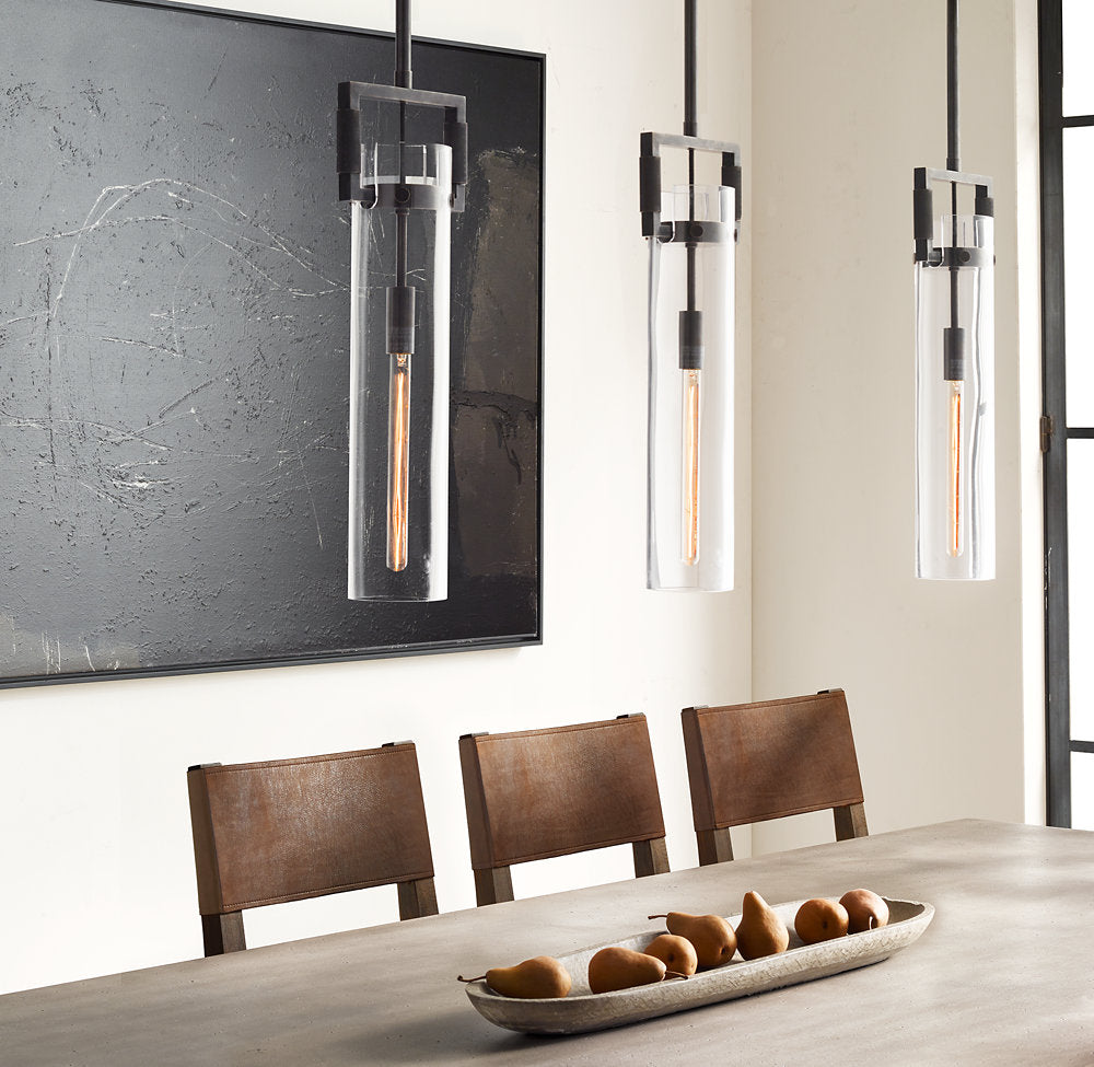 MACHINIST GLASS CYLINDER PENDANT