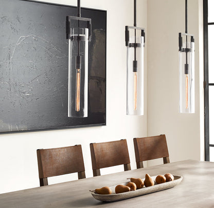 MACHINIST GLASS CYLINDER PENDANT