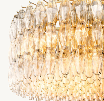 CHIARA CLEAR GLASS ROUND CHANDELIER 62"