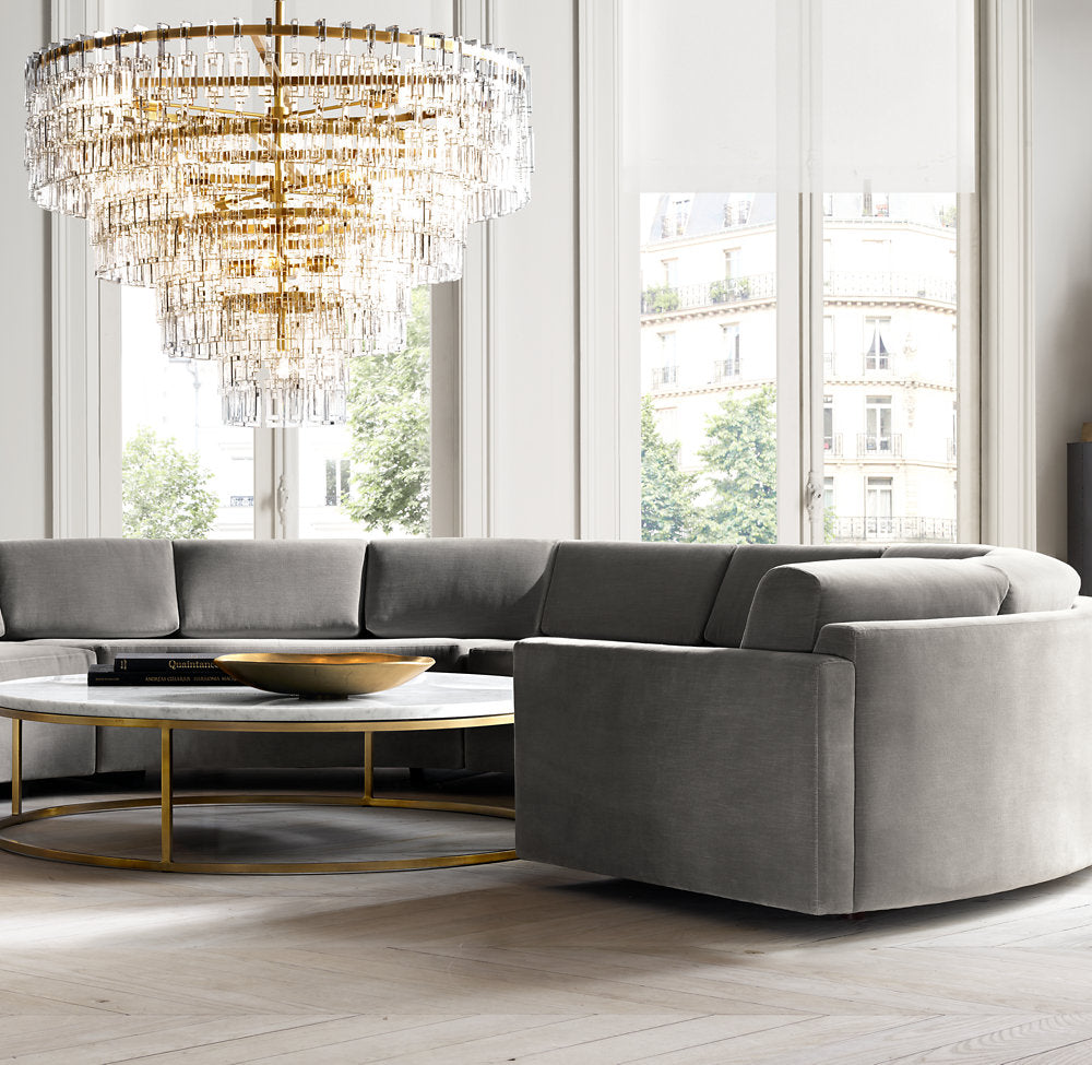 MARIGNAN TIERED ROUND CHANDELIER 36"