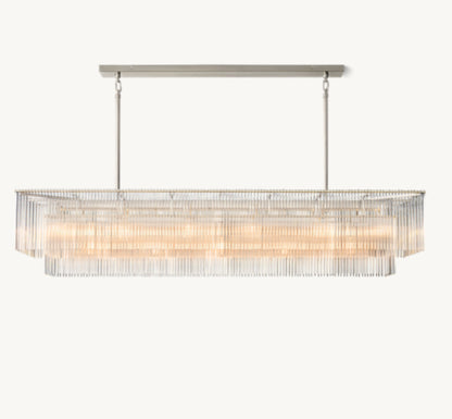 AMADEO RECTANGULAR CHANDELIER 72"