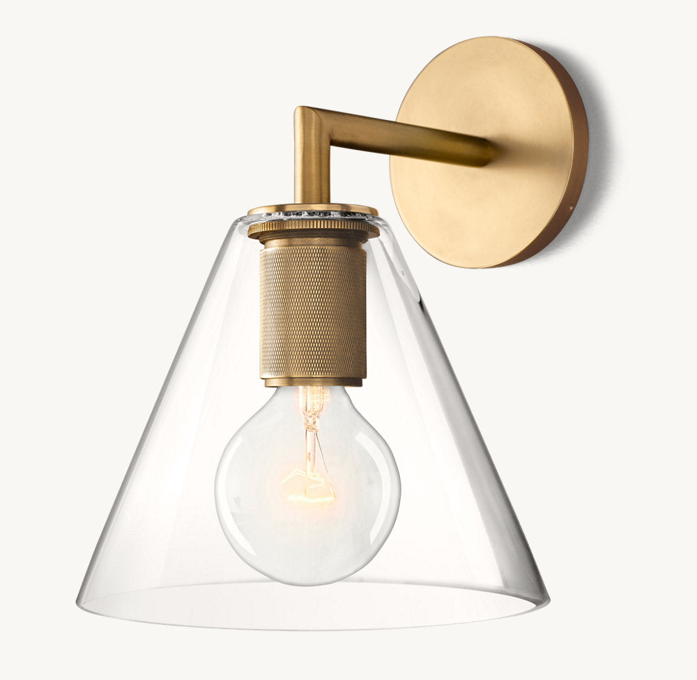 UTILITAIRE FUNNEL SHADE SCONCE