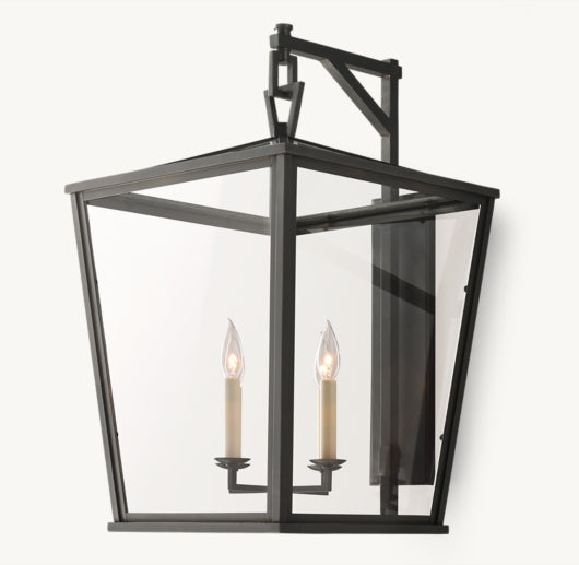 19TH C. ENGLISH OPENWORK OUTDOOR SCONCE 28"