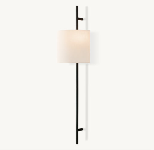 VELA OCTAGONAL BAR SCONCE - ROUND SHADE