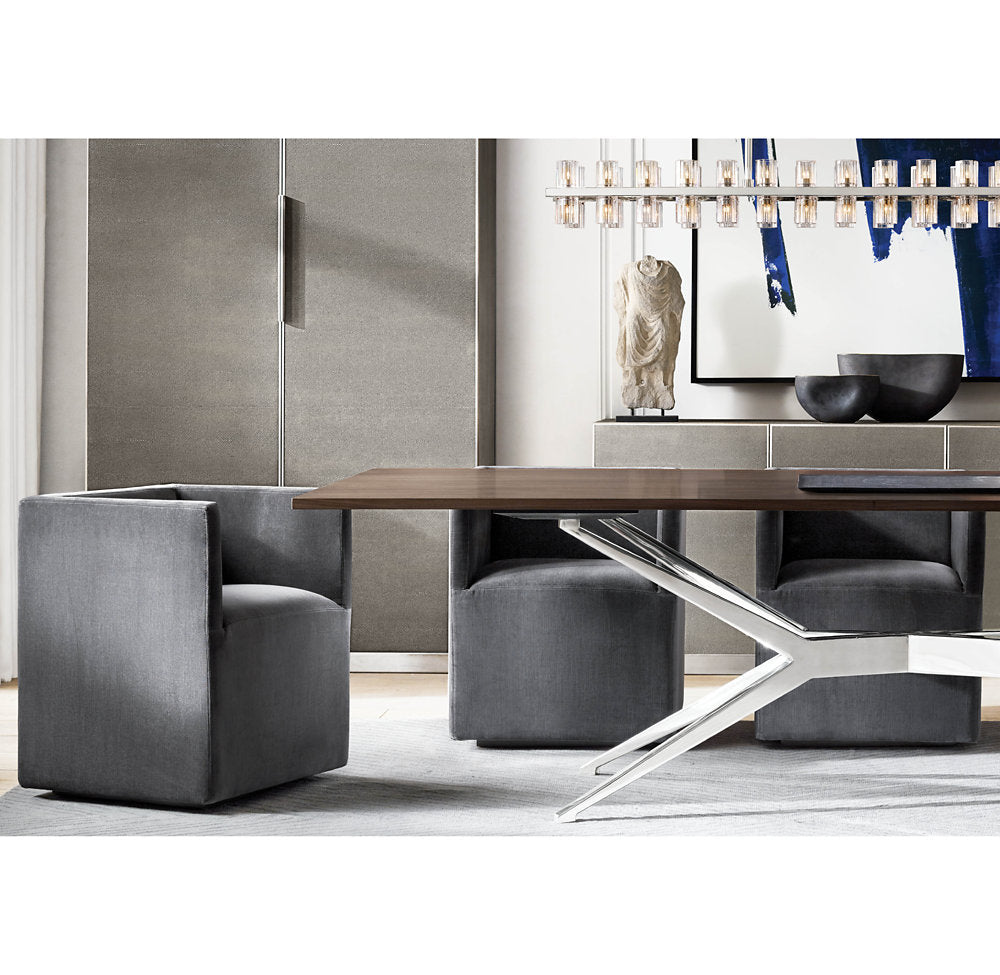 ARCACHON LED RECTANGULAR CHANDELIER 54"