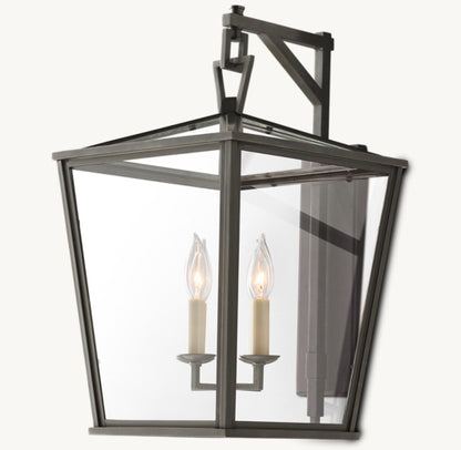 19TH C. ENGLISH OPENWORK OUTDOOR SCONCE 22"