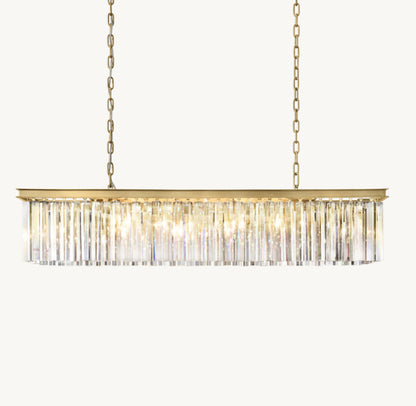 RHYS RECTANGULAR CHANDELIER 49"
