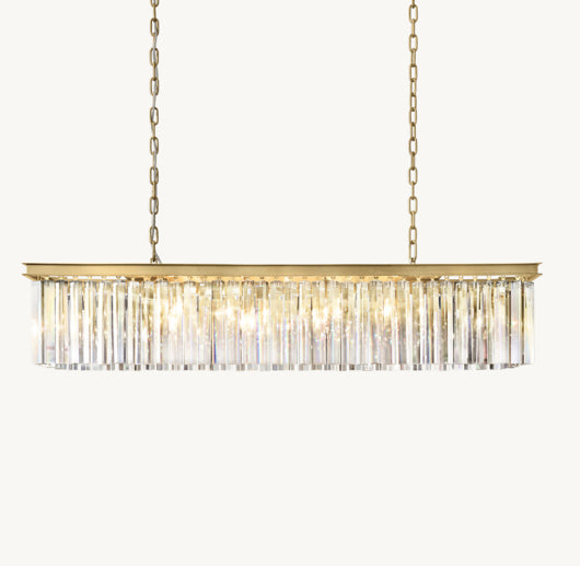 RHYS RECTANGULAR CHANDELIER 49"
