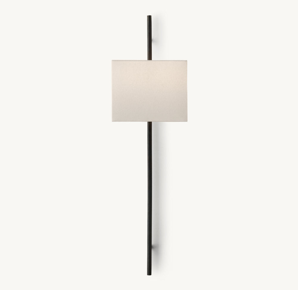 VELA OCTAGONAL BAR SCONCE - RECTANGULAR SHADE