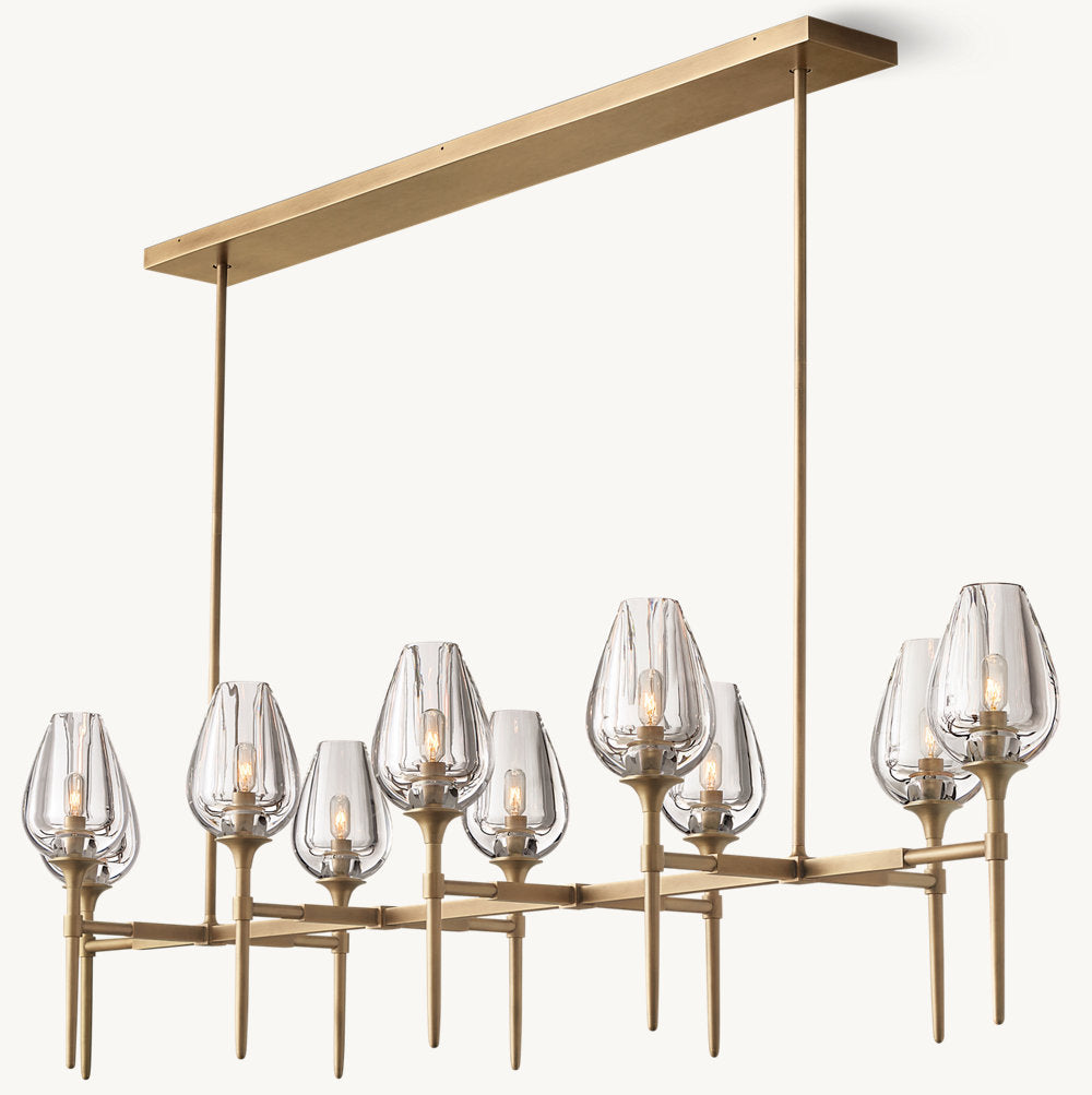 TULIP LINEAR CHANDELIER 65"