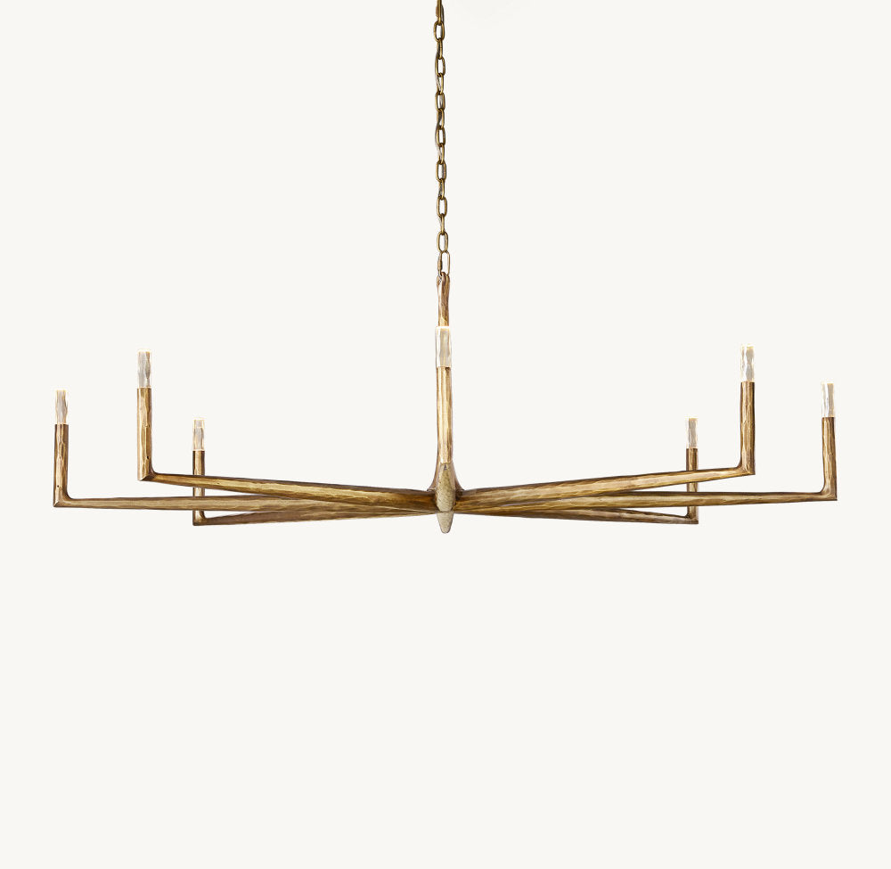 THADDEUS ROUND CHANDELIER 72"