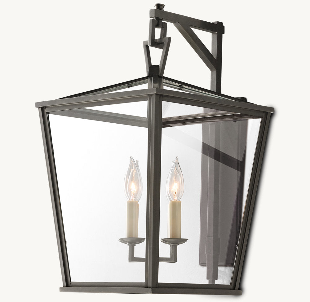 19TH C. ENGLISH OPENWORK OUTDOOR SCONCE 22"