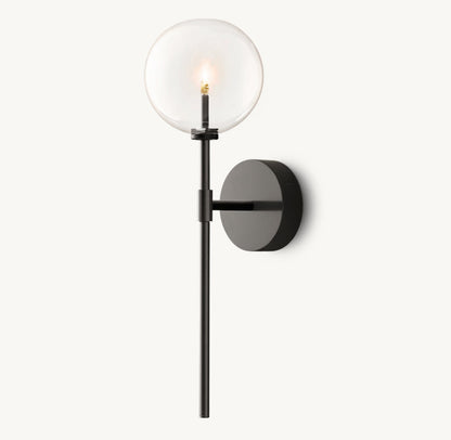 GLASS GLOBE SCONCE