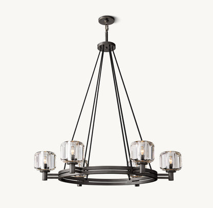 DEMARET ROUND CHANDELIER 36"