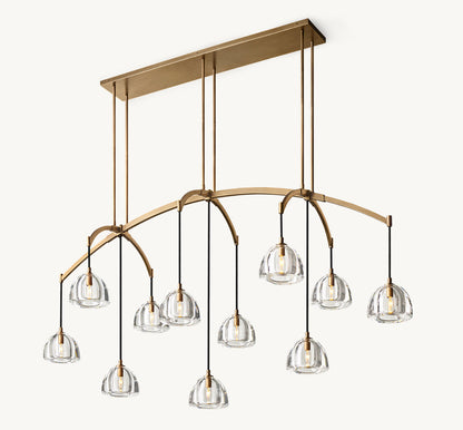 HEMISPHERE LINEAR CHANDELIER 72"
