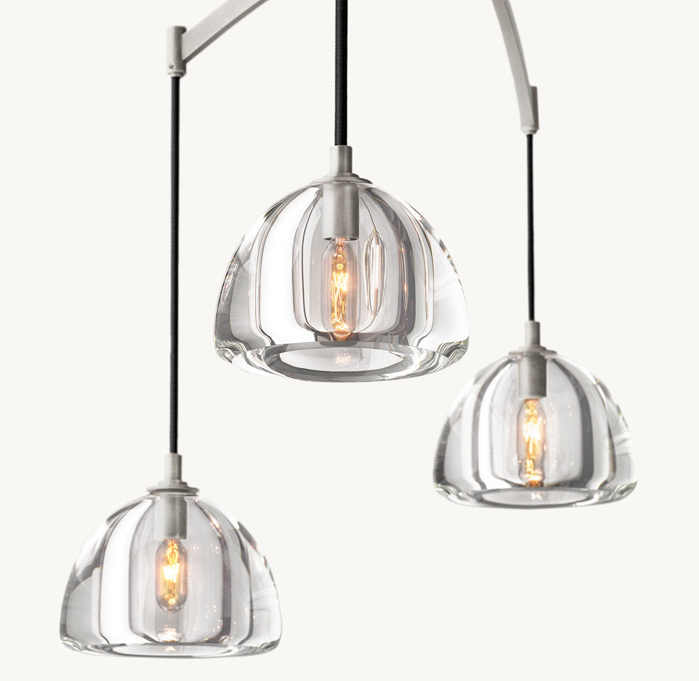 HEMISPHERE LINEAR CHANDELIER 54"