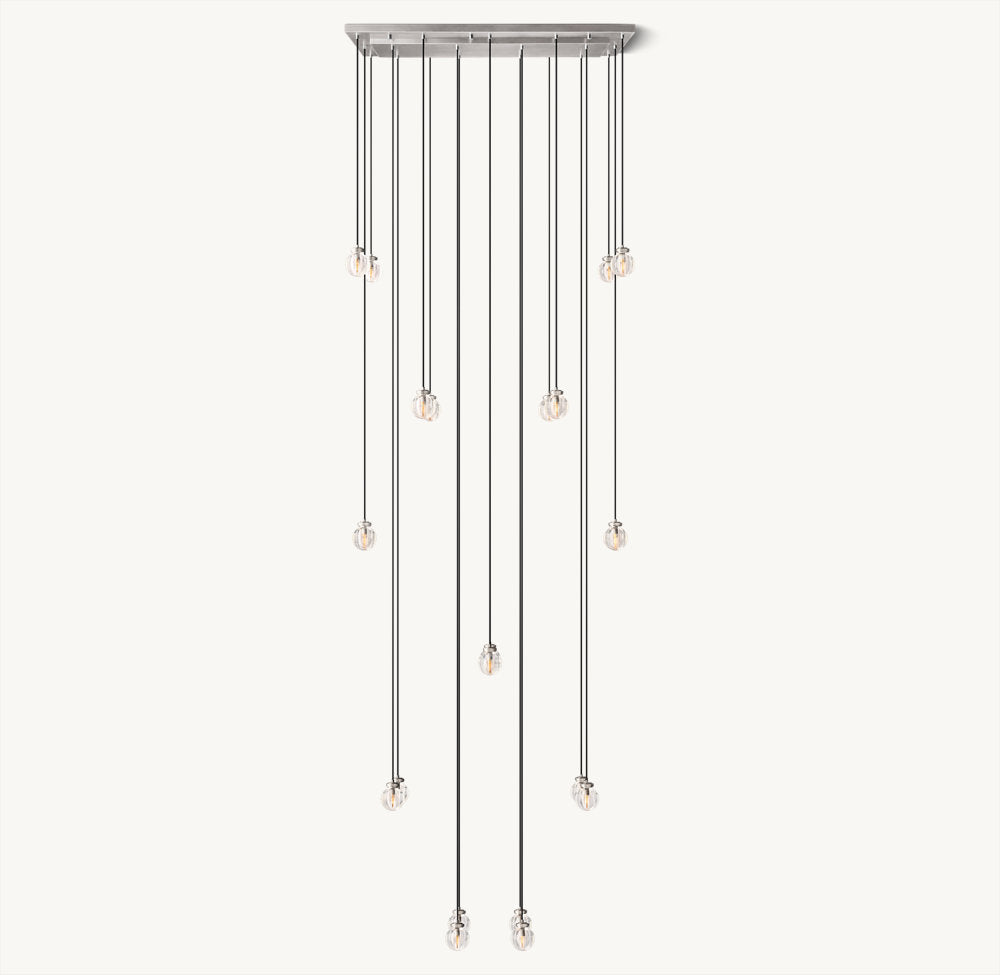 PEARL RECTANGULAR CHANDELIER 54"