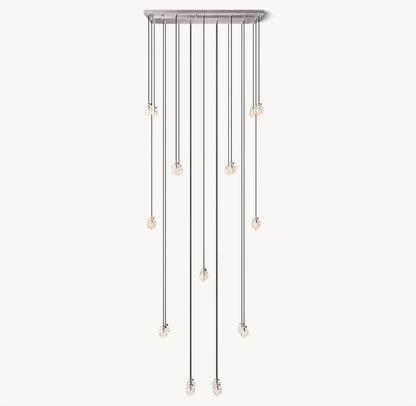 PEARL RECTANGULAR CHANDELIER 54"