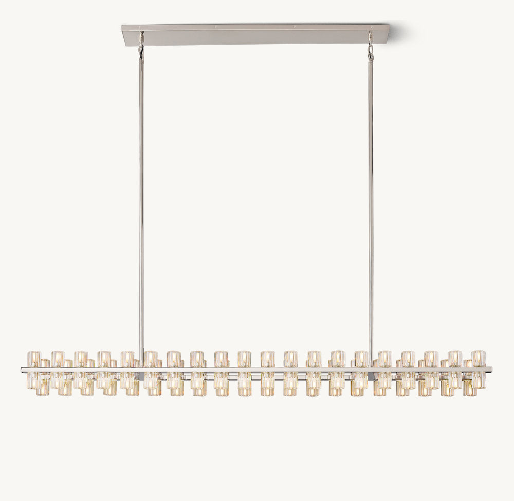 ARCACHON LED RECTANGULAR CHANDELIER 72"