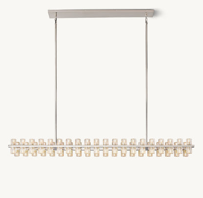 ARCACHON LED RECTANGULAR CHANDELIER 72"