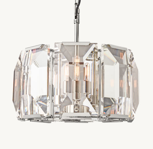 HARLOW CRYSTAL ROUND CHANDELIER 19"