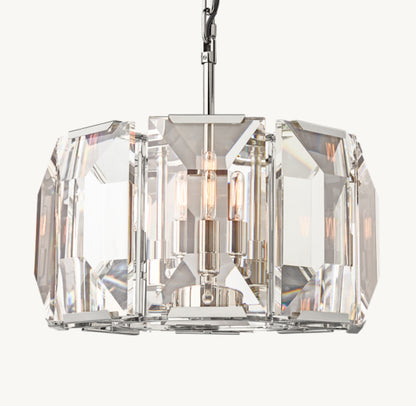HARLOW CRYSTAL ROUND CHANDELIER 19"