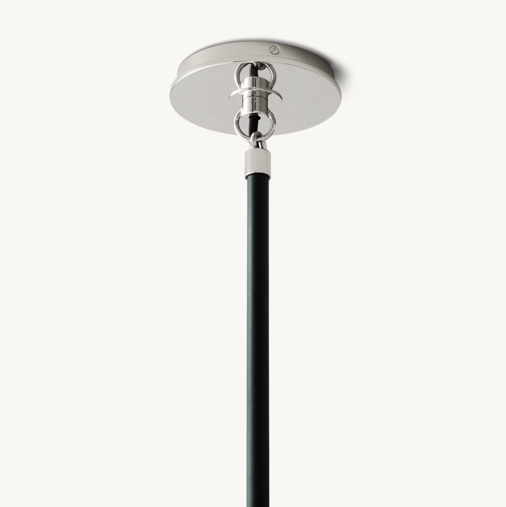 BISTRO GLOBE MILK GLASS CHANDELIER 56"