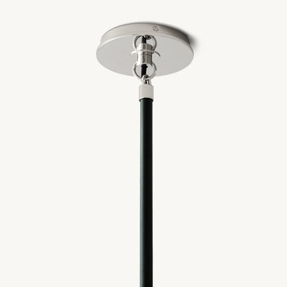 BISTRO GLOBE MILK GLASS CHANDELIER 56"