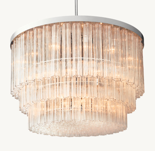 CIELO THREE-TIER ROUND CHANDELIER 48"